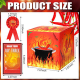 Chili Cook Off Contest Ballot Box With 50 Pcs Voting Cards And 3 Pcs Trophy Award Ribbons For Chili Cook Off Game Award Prizes Party Supplies Decorations Cook Chef, Assembly Needed