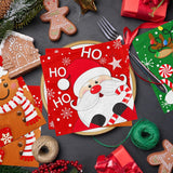 60Pcs Christmas Napkins Paper Red And Green Napkins Winter Paper Napkins With Santa Claus Reindeer Gingerbread Snowflakes Xmas Napkin Holiday Napkin For Party Birthday Dinner Kitchen Bathroom