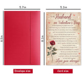 Poem Valentine’S Day Card Gifts For Husband Him, Romantic Wife To Husband Greeting With Heartfelt Love Message