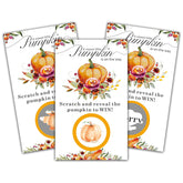 Thanksgiving Day Scratch Off Game Cards - Pumpkin & Turkey Design Fall Harvest Party Game - Halloween/Autumn Themed Party Activities & Supplies Decorations - 50 Pack(08)