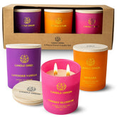 Floral Scented Gift Set For Women, 3×10Oz Soy Wax Aromatherapy Candles, Non Toxic, Long Lasting, Luxury Decor For Home, Bedroom, Bathroom, Spa, Relaxation & Gifting