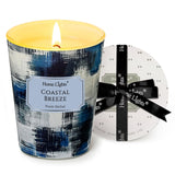 Homelights Large Jar Candle | 1-Wick Long-Lasting Scented Candles, 6.7Oz Natural Soy Wax Candle For Home Scented, Scandinavian Minimalist Design Gifts For Women & Men, Coastal Breeze