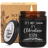 Reading Candle, Dark Romance Decor, Bookish Gift, Funny Literature Candle Gifts For Book Lovers, Funny Reading Birthday Gifts For Book Lovers, Women, Men, Mom, Readers, Librarian, Bookworm