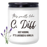 Funny Nurse Gifts For Women Natural Soy Wax Lavender Scented Candle 7Oz, Nurse Week Appreciation Graduation Retirement Gifts For Rn Nursing Student Future Nicu Nurse