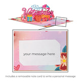 Happy Valentine'S Day Card, 3D Pop Up Valentine Cards, Handcrafted- 100% Recycled And Eco-Friendly, 8" X 6" Cover - Includes Envelope And Note Tag, By Paper Love