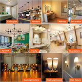 G16.5 Edison LED Light Bulbs E26 Base 60W Equivalent Warm White 2700K Clear Glass