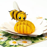 3D Popup Card Of Bumble Bee, Paper Art & Handicraft, Greeting Card, Birthday, Anniversary, Christmas, Mothers Day, Fathers Day Card, Handmade Gift For Mom, Her, Women, Daughter, Wife