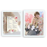 Boho Baby Shower Game What'S On Your Phone Game — Pack Of 25 — Girl Bohemian Pink Floral Baby Shower Activity, Co-Ed Couples Shower, Flowers Feather Phone Games G400-Phn
