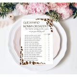 Baby Shower Games - Guess Who Mommy Or Daddy Game For 30 Guests With Game Cards, Gender Reveal Game, Cowboy Baby Shower Supplies (31)