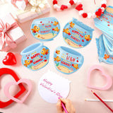 60 Pcs Fish Valentine'S Day Cards Bulk Valentines Goldfish Bowl Greeting Cards Funny Exchange Prize Birthday Party Favors Supplies
