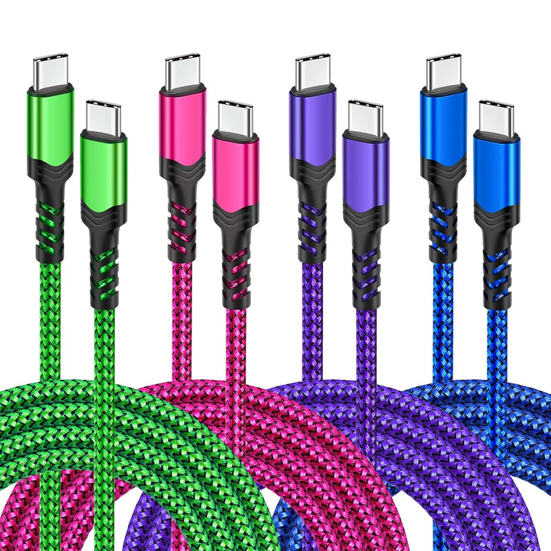 Usb C To Usb C Cable 10Ft, Usb Type C Charger Fast Charging 60W 3A Braided Lon