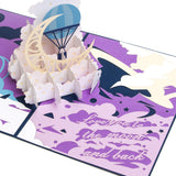 3D Pop Up Anniversary Card,Love You To The Moon And Back Card,Valentines Day Card,Wedding Card,Romantic Gift,Birthday Card For Wife,Husband,Couple,Girlfriend,Boyfriend | With Envelope