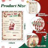 102 Pcs Christmas Trivia Games For Large Group Festival Question Answer Guessing Word Scramble Cards Activity For Xmas Indoor Game Holiday Party Activity Family Friends(Kraft,Candy Canes)