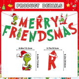 Friendsmas Christmas Party Decorations Merry Friendsmas Banner With Hanging Swirls Friends Christmas Decorations