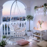4 Pack Battery Operated Fairy Lights 16.1FT 50 LED White Silver Wire Twinkle String Lights for Bedroom Party Wedding Birthday Indoor Decoration