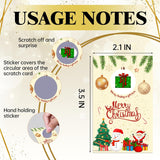 Christmas Games -50 Pack, Scratch Off Christmas Party Game, Santa Party Activity For Groups Family Adults Festive Raffle Tickets, Holiday Games Ideas Activities Supplies, A17