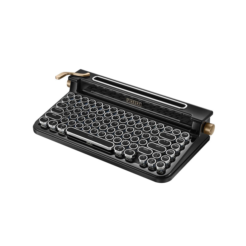 Keyboard 3.0, Blue Switch, Retro Wireless Mechanical Keyboard, Typewriter Desi