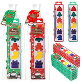12 Pack Merry Christmas Watercolor Paint Set Bulk 6 Colors Washable Christmas Water Color Paint With Paintbrush Gift Card For Xmas Holiday Exchange Gifts Party Favors Prizes