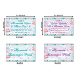 Mermaid Treasure Hunt Clues Cards, Mermaid Party Scavenger Hunt Card Game(15 Cards With Envelopes), Ocean Themed Birthday Party Supplies Activities For Kids Adults, Under The Sea Party Decor(02)