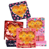 Auto-Pop Up Valentine 12Pcs Pie Boxes 10X10X2.5 Inches Easy Assemble Macaroon Cookie Bakery Boxes With Window For Valentine'S Day