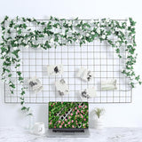 3Pcs Artificial Flowers Spring Flower Garland 23.7Ft Artificial Rose Vine Hanging Decoration For Wedding Wall Arch Party Backdrop (White)