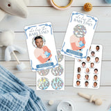 41 Sheet Blue Bow Baby Shower Scratch Off Game, Who Has The Dad-To-Be Scratch Off, 3.5 X 2.1 In Funny Baby Shower Games Ideas For Party Guests - Gender Reveal Party Decor-Mt07