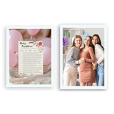 Bohemian Theme Baby Shower Games — Boho Baby Traditions Around The World Game — Pack Of 25 — Fun Facts Trivia Pink Floral Feather Girl Co-Ed Couples Shower Activity Gender Reveal Party G400-Btw