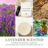 Wedding Gifts For Newlyweds, Gift For Bride And Groom, Funny Engagement Gifts For Him And Her, Lavender Scented Candles, No Longer Living In Sin