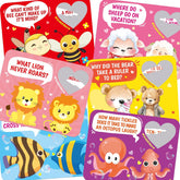 Valentines Day Cards Funny Scratch-Off Jokes For Kids Valentine Classroom Gift Exchange 36 Pack