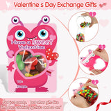 60 Pack Valentine S Day Gift Cards Kids Cute Monster Theme With Hollow Valentine'S Greeting Gift Set For Kids Friendship School Classroom Exchange Gifts Party Favor Candy Not Included