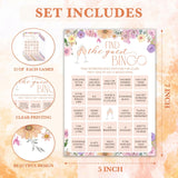 Wildflowers Wedding Games - Find The Guest Bingo For 25 Guests - 5X7 Inches, 25 Count - Adults Only