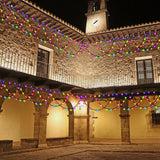 Christmas Decorations 380 Led Christmas Lights 8 Modes Half-Round Extenable String Lights For Xmas New Year Patio Yard I