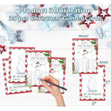 Roll A Snowman Game, Christmas Party Games And Decorations, Christmas Games For Adults And Large Groups-25 Players, Holiday Classroom Game, Winter Holiday Xmas Activities Family Party Game, 01