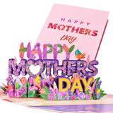 3D Mother Pop-Up Greeting Card, Elegant Floral Scene, Includes Envelope & Message Card, Perfect For Mothers, Wives, Grandmas, Or A Special Occasion (Happy Mother’S Day)
