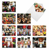 - 10 Beautiful Christmas Note Cards (4 X 5.12 Inch) - Ornament Photos, Boxed Cards With Envelopes (Not Foil, Sparkled, Or 3D) - Merry Crackers M2269