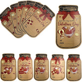 Valentines Day Cards Mason Jar Happy Valentines Cards Funny Gifts For Exchange Party Favors (Candy Not Included) 50 Pack