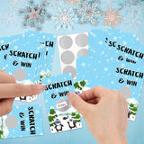 50 Pcs Penguin Scratch Off Cards, Winter Holiday Party Game, Snow Snowflake Lottery Prize Raffle Tickets For Penguin Baby Shower Birthday Gender Reveal