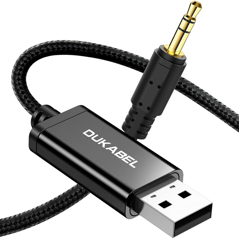Usb To 3.5Mm Aux Cable, Usb To 3.5Mm Jack Cord For Pc Ps4 Ps5 Usb2.0 To 1/8’’