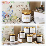 Scented Candles - 6 Pack Home Aromatherapy Jar Candle Set Gifts For Women, 7 Oz Soy Wax Candles For Birthday, Valentine, Anniversary