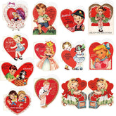 Vintage Valentine'S Day Cards With Envelopes For Adults Kids Boys Girls Classroom Exchange 24 Pcs Retro Valentines Day Cards