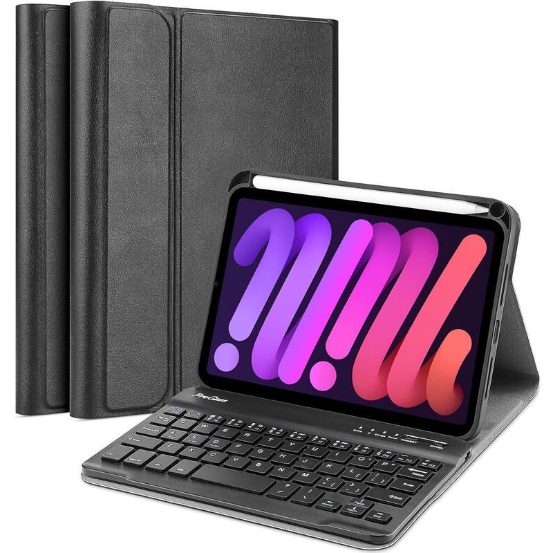 ProCase Keyboard Case for iPad Mini 6 2021, Detachable Wireless Keyboard Prote