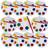 Bulk Watercolors Round Paint Pack With Brushes - 25 Sets With 5 Washable Colors Each - Great For Kids, Classrooms, Parties, Students, Donations, Party Favors, All Ages