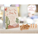 Dont Say Baby Baby Shower Game, Cactus Baby Shower Sign And 50 Clothespins, Gender Reveal Games, Baby Shower Centerpieces, For Gender Reveal Party, Baby Shower,5
