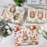 Woodland Wrapping Paper For Baby Shower 6 Style Animal Gift Wrap Folded Flat Forest Art Paper For Men Women Kids Boys Girls Birthday Wedding 20 X 28 Inch(6 Sheet)