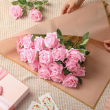 60 Pcs Artificial Roses Bulk Silk Flowers With Long Stems, Realistic Faux Rose Bouquet For Wedding Centerpieces, Valentine’S Party, Home Decor(Pink)