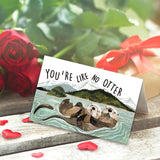 Valentine'S Day Card For Boyfriend Girlfriend Husband Wife Fiance, Otter Valentines Day Cards Gifts For Him Her, Cute Anniversary Day Card Gift, You’Re Like No Otter.