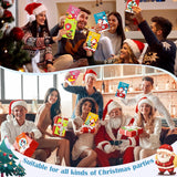 96 Pcs Christmas Scratch Off Cards Christmas Party Scratch Games Raffle Tickets With Patterns Of Snowman Elk Santa Claus For Adults Groups Activity Xmas Party Supplies (Cute Style)