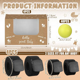 4 Sets Brown Kraft Paper Baby Shower Swing Shaking Balls Activity Set For Adult Novelty Twerk Includes 40 Balls, Ribbon & Cardboard Boxes Bridal Shower For Outdoors Indoors