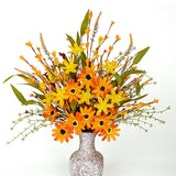 Artificial Fall Flowers 12 Pcs Fall Flower Picks 17 Inches Floral Stems With Daisies For Autumn Thanksgiving Flower Arrangements Table Centerpieces Diy Crafts