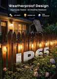 52FT Solar String Lights Waterproof Remote Timer USB & Solar Powered Dimmable Patio Lights